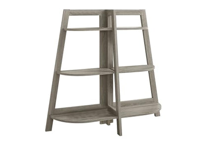 Bookshelf, Bookcase, Etagere, 3 Tier, 48" h, Office, Bedroom, Brown Laminate