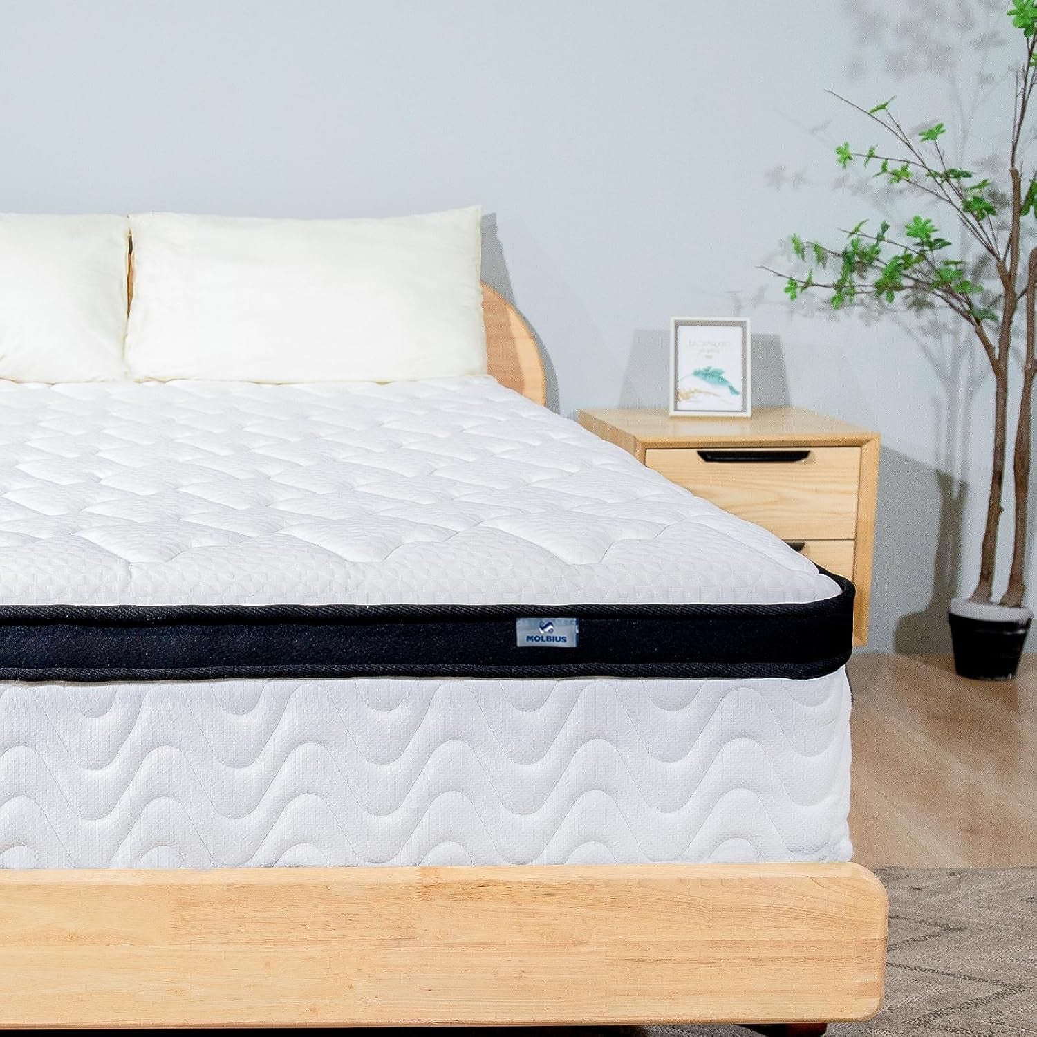 Full Size Mattress 10 Inch | Full Mattresses in a Box Hybrid | Medium Firm Feel Memory Foam and Individual Pocket Springs | Fiberglass Free Bed Matress | Breathable | Certipur-Us | Upgrade