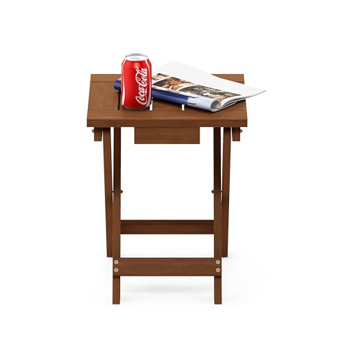 FG18556 Tioman Hardwood Patio Furniture Outdoor Folding Table Small, Natural