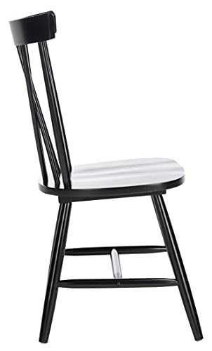 SAFAVIEH Home Collection Friar Farmhouse Black Spindle Back Living Room Accent Dining Chair
