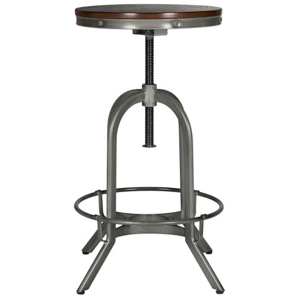 Safavieh Home Collection Wildomar Burnt Oak Swivel Stool