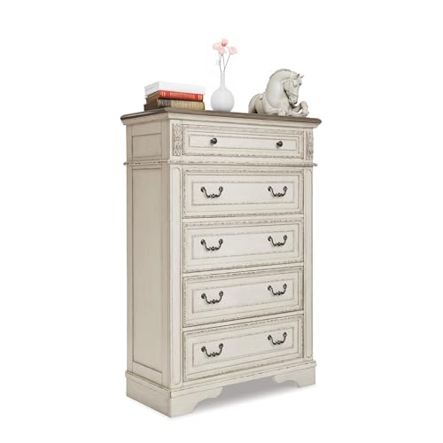 Signature Design by Ashley Realyn French Country 5 Drawer Chest, view 2