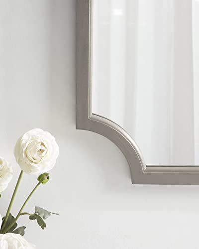 Hogan Farmhouse Wall Mirror; 20 x 30; Gray; Decorative Traditional Wall Decor