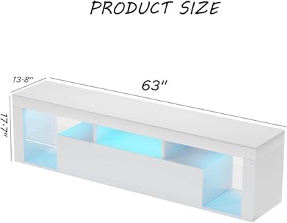 63 in Floating TV Stand Wall Mounted, view 4