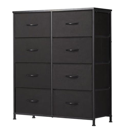8 Drawer Black Dresser for Bedroom Tall, Organizer Storage, view 2