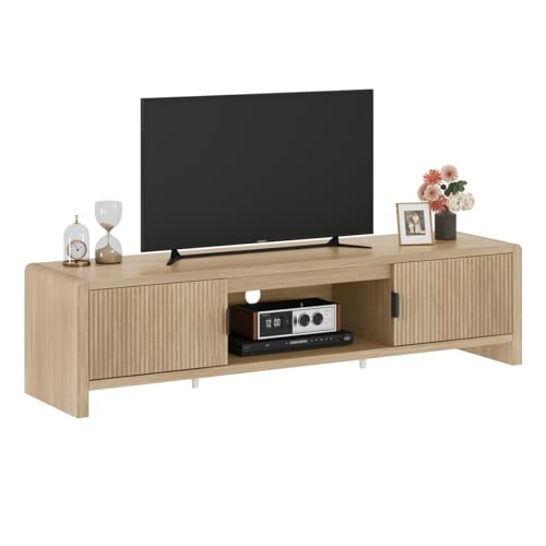 TV Stand for TVs up to 75/65/55 Inch, Wood Entertainment Center with Storage, view 4