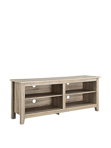 Wren Classic 4 Cubby TV Stand for TVs up to 65 Inches, 58 Inch, Natural