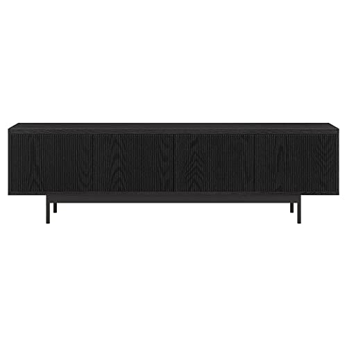 Henn&Hart 70" TV Stand for TVs up to 75", Natural Black, view 8
