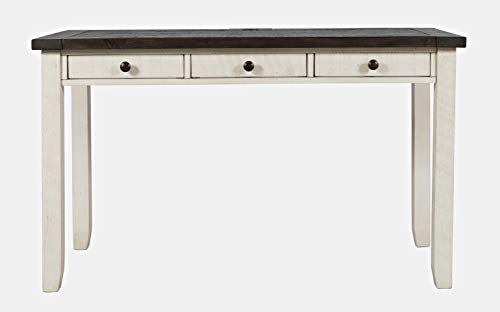 Jofran Madison County Solid Pine Wood Farmhouse Desk with USB Charging, view 5