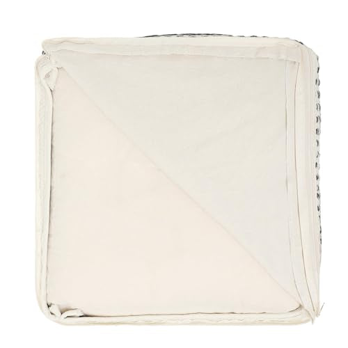 · REDEARTH · Pouf Ottoman with Filler Textured Storage Cube Bean Bag Pouffe, view 7