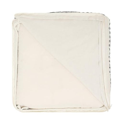· REDEARTH · Pouf Ottoman with Filler Textured Storage Cube Bean Bag Pouffe, view 7