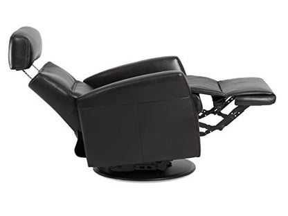 Divani IMG Motorized Power Swing Glider Relaxer Recliner Chair in Large in Trend Sand Leather