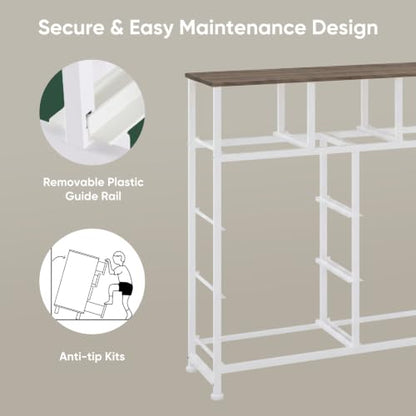 Fabric Dresser for Bedroom with 9 Drawers, Storage Tower, view 7