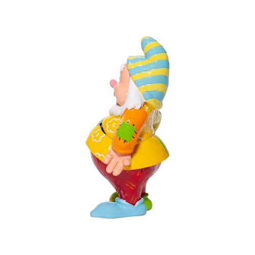 Disney by Romero Britto Snow White and The Seven Dwarfs Happy Miniature Figurine, 4.7 Inch, Multicolor