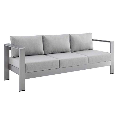 Shore Aluminum 7 Piece Outdoor Patio Furniture Set | Sturdy Anodized Frames | Sunbrella Fabric Cushions | Reliable Functionality