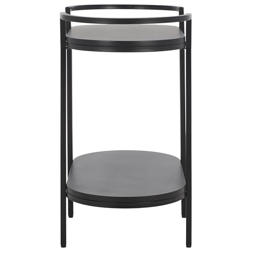 SAFAVIEH Home Collection Inessa Black/Black 2-Tier Bar Cart