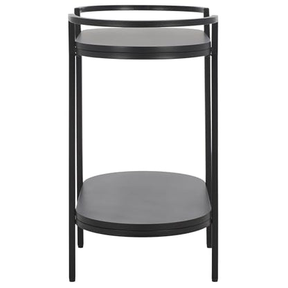 SAFAVIEH Home Collection Inessa Black/Black 2-Tier Bar Cart