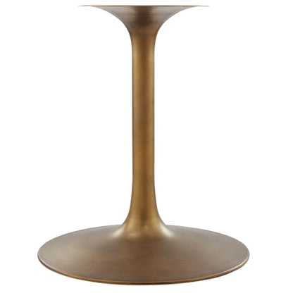 Lippa 60Inch Round Dining Table Pedestal Base Solid Wood Walnut Finish Modern Kitchen Room Entertaining Home Furniture Quality Stylish Elegant Durable Refined