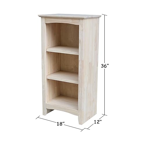 Solid Wood Shaker Bookcase - 36" H