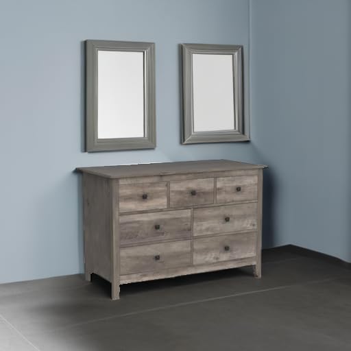 7 Drawer Dresser, Wooden Bedroom Dressers, view 6