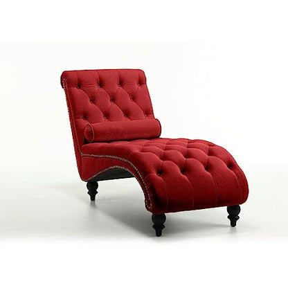 Chaise Lounge Chair Indoor, Velvet Bedroom Accent Lounge Chair, view 8
