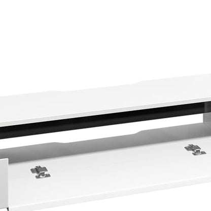 Floating TV Stand with 1 Door and 2 Drawers, 55inch, White, view 5