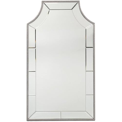 Leaston Decorative Wall Mirror - Transitional Design, Chrome Finish - Fully Assembled - Ideal for Bathroom, Entryway (WS1141517)