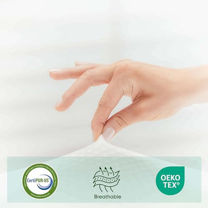 Green Tea Twin Mattress 8 Inch - Cooling Graphite Memory Foam Twin Mattress for Kids, Fiberglass Free Pressure Relief Supportive Bed in A Box, CertiPur-US Certified