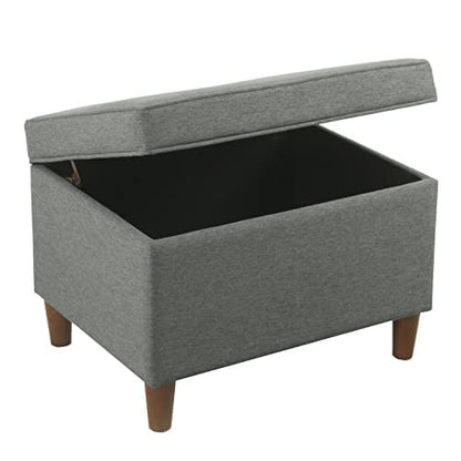 24" Storage Ottoman, Gray (K7732-F2281-V), Large