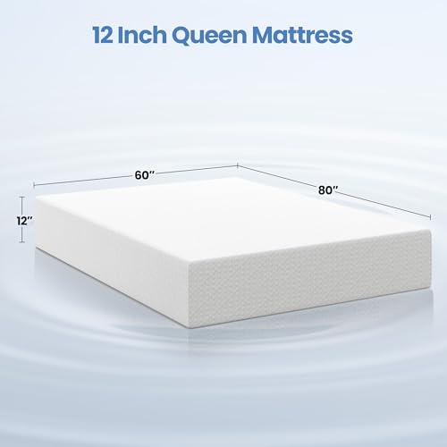 Yaheetech 12 Inch Queen Mattress, 3-Layer Cooling Gel Memory Foam Mattress, view 3