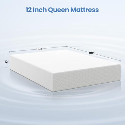 Yaheetech 12 Inch Queen Mattress, 3-Layer Cooling Gel Memory Foam Mattress, view 3