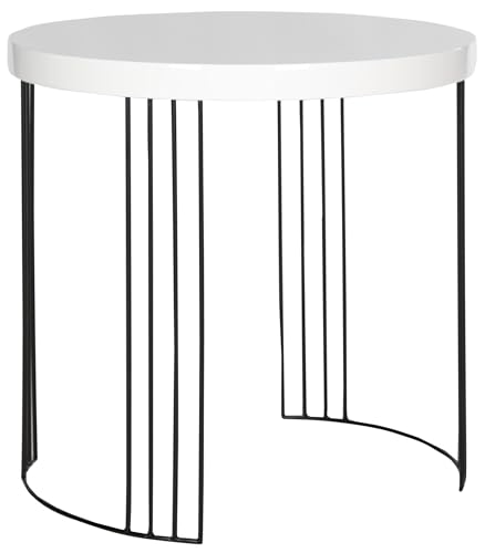 Safavieh Home Collection Kelly Mid-Century Modern White Side Table