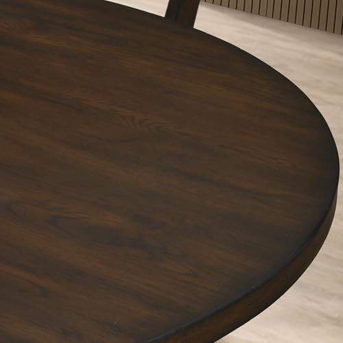 Windvale Cross-Buck Base Dining Table, Espresso