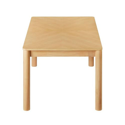 Alba Extendable Dining Table Solid Wood Oak Finish Modern Kitchen Room Entertaining Home Furniture Quality Stylish Elegant Durable Refined Versatile Contemporary