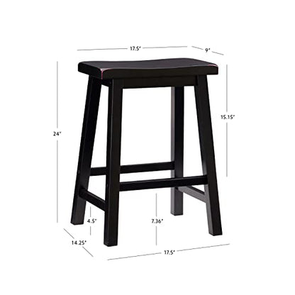 Powell Furniture Sand Through Terra Cotta Counter Stool, 24", Antique Black