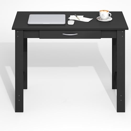 Jaya Desk, 39.2 Wide Computer Desk with Drawer, Darkwood, view 5