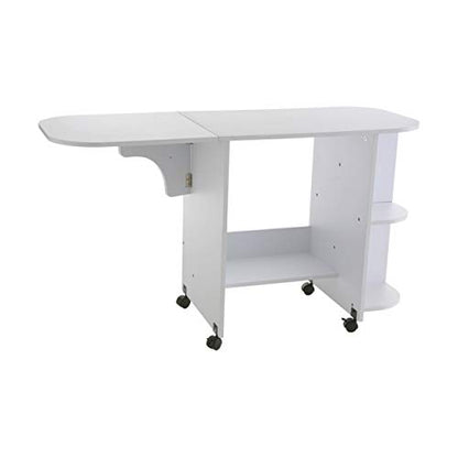 Sewing Table - White - Transitional Design, Solid Wood - Ideal for Living Room, Bedroom (OC9665)