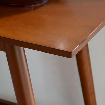 Melissa Mid-Century Modern Walnut Console Table