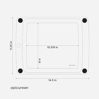 All-In-One Cutting Board with Non-Slip Feet and Juice Groove, 14.5" × 11.25", view 7