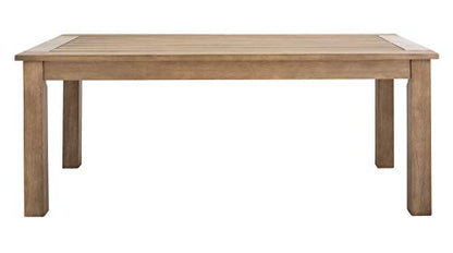 SAFAVIEH Couture Outdoor Patio Furniture Collection – Santa Cruz Coffee Table, Natural Eucalyptus Wood Slatted Top, Modern Outdoor Accent Table (CPT1016A)