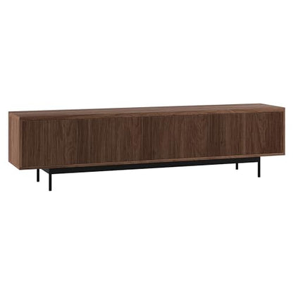 Henn&Hart 79" TV Stand for TVs up to 85", Medium Walnut, view 2