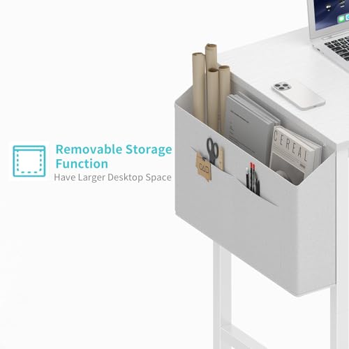 Small White Desk for Small Spaces, view 6