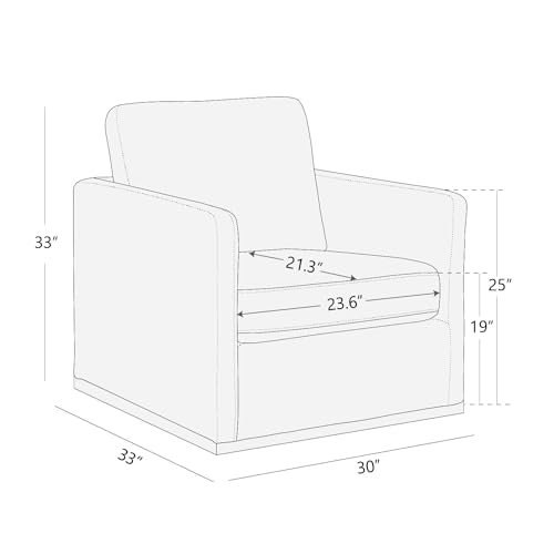 CHITA Genuine Leather Swivel Chair, Wood Frame, Fully Assembled, Saddle