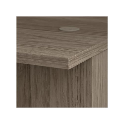 Bush Business Furniture Office 500 U Shaped Executive Desk with Drawers and Hutch, 72W, Modern Hickory