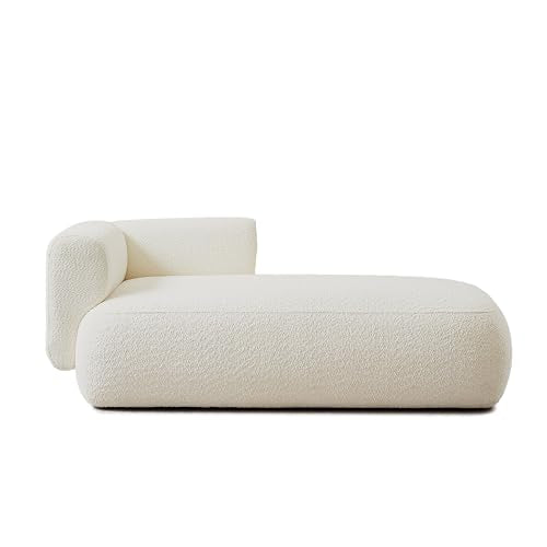 Boucle Upholstered Right Facing Chaise Lounge Indoor for Living Room Bedroom, view 4