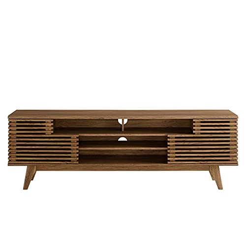 Render 71" Mid-Century Modern Low Profile Media Console TV Stand, 71 Inch, view 6