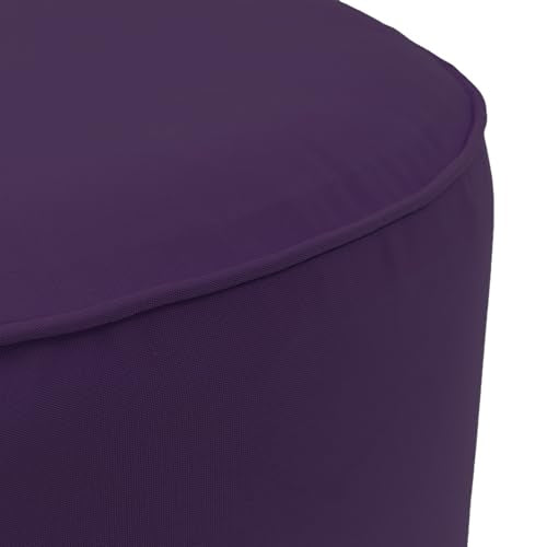 Inflatable Outdoor Ottoman for Patio, Waterproof Round Pouf, Inflatable Foot Rest, Outdoor Footstool for Poolside, Garden，Camping,Purple