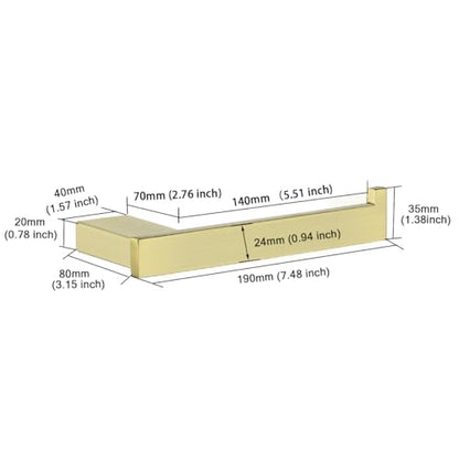 Brushed Gold Towel Bar Set 4 Piece Bathroom Hardware Set Include 18 Inch Towel Bar Toilet Paper Holder and 2 Towel Hooks Stainless Steel Bathroom Decor Wall Mount Bath Accessories Kit.