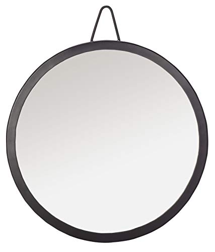 SAFAVIEH Home Collection Darsey 20-inch Black Round Mirror