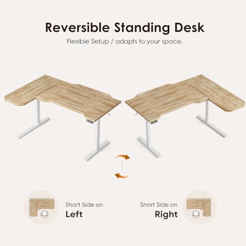 47" L Shaped Standing Desk, view 4